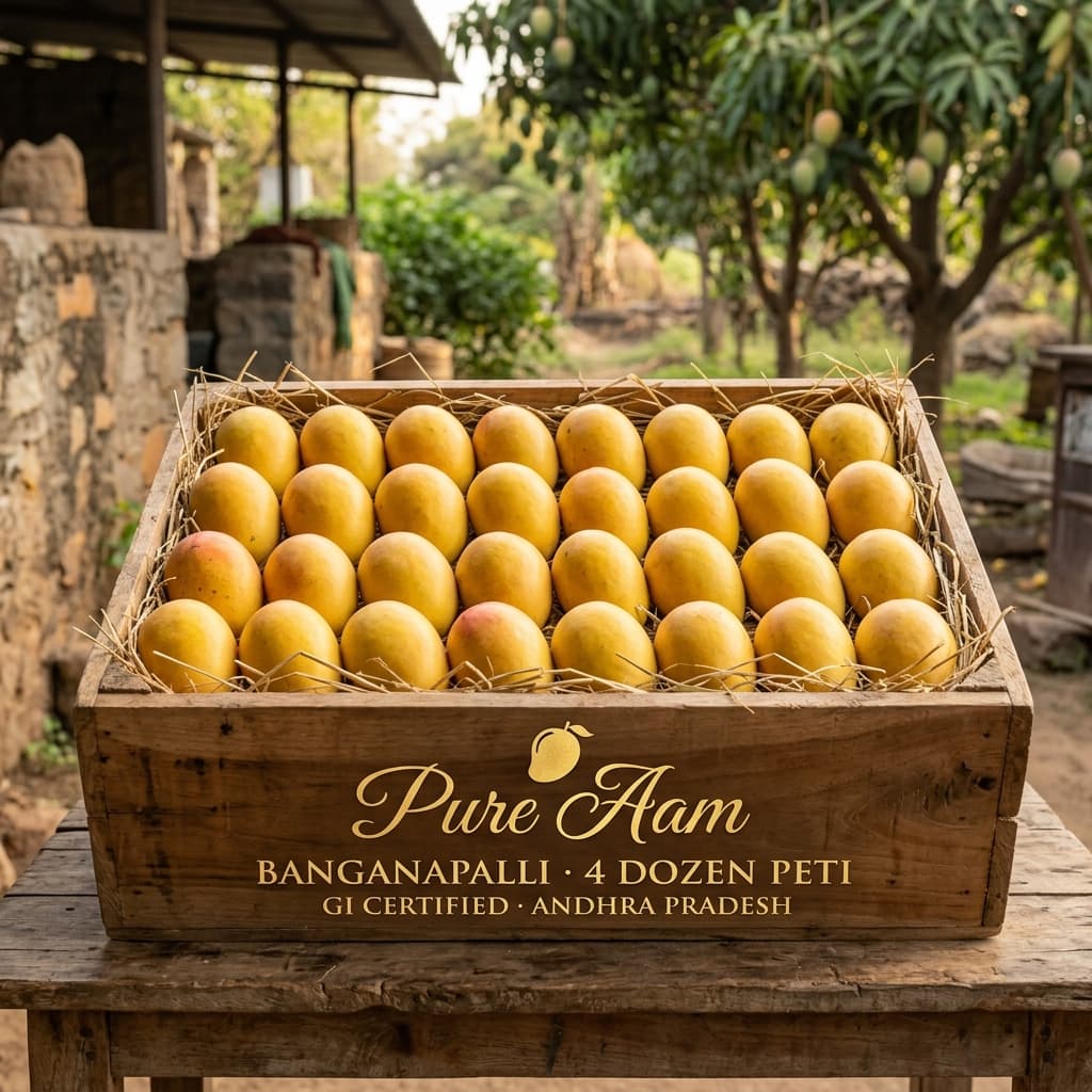 Banganapalli (Safeda) Mango 4 Dozen Peti