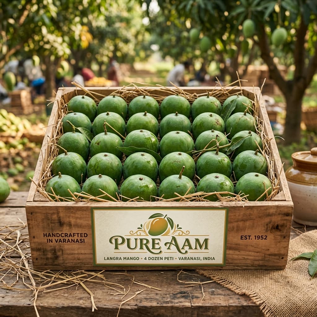 Langra Mango 4 Dozen Peti