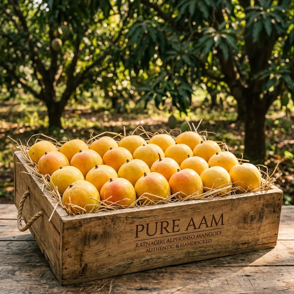 Buy Ratnagiri Alphonso 4 Dozen Wooden Peti online — Pure Aam